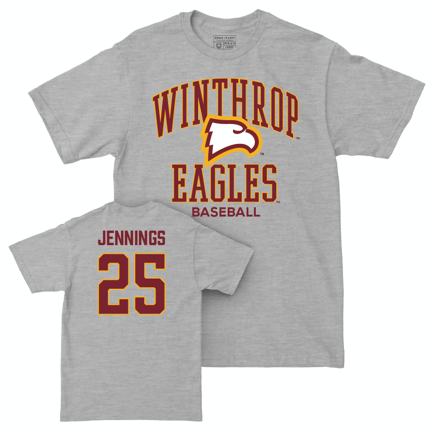 Winthrop Baseball Sport Grey Classic Tee - Chancellor Jennings Small