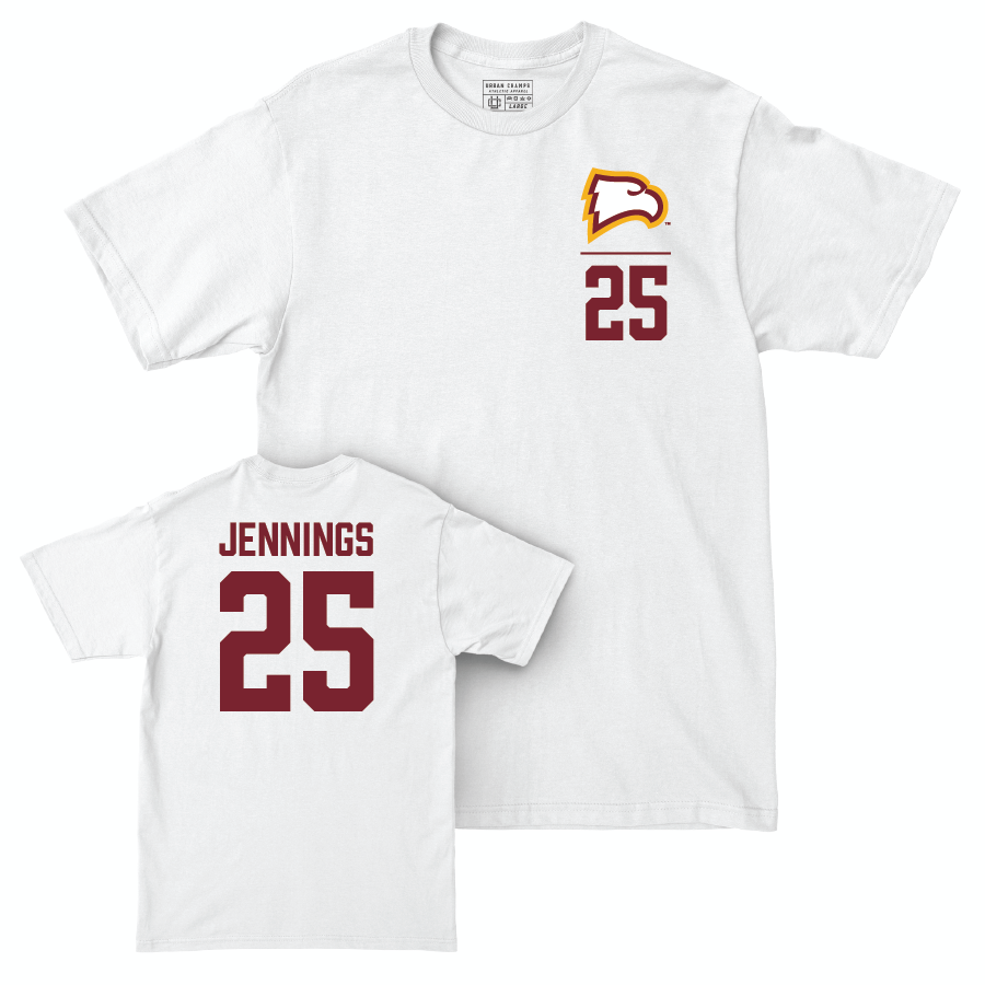 Winthrop Baseball White Logo Comfort Colors Tee - Chancellor Jennings Small