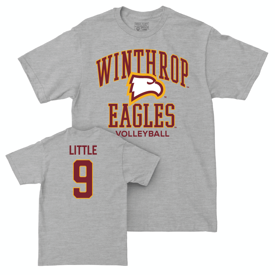 Winthrop Women's Volleyball Sport Grey Classic Tee - Giselle Little Small