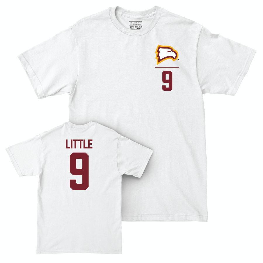 Winthrop Women's Volleyball White Logo Comfort Colors Tee - Giselle Little Small