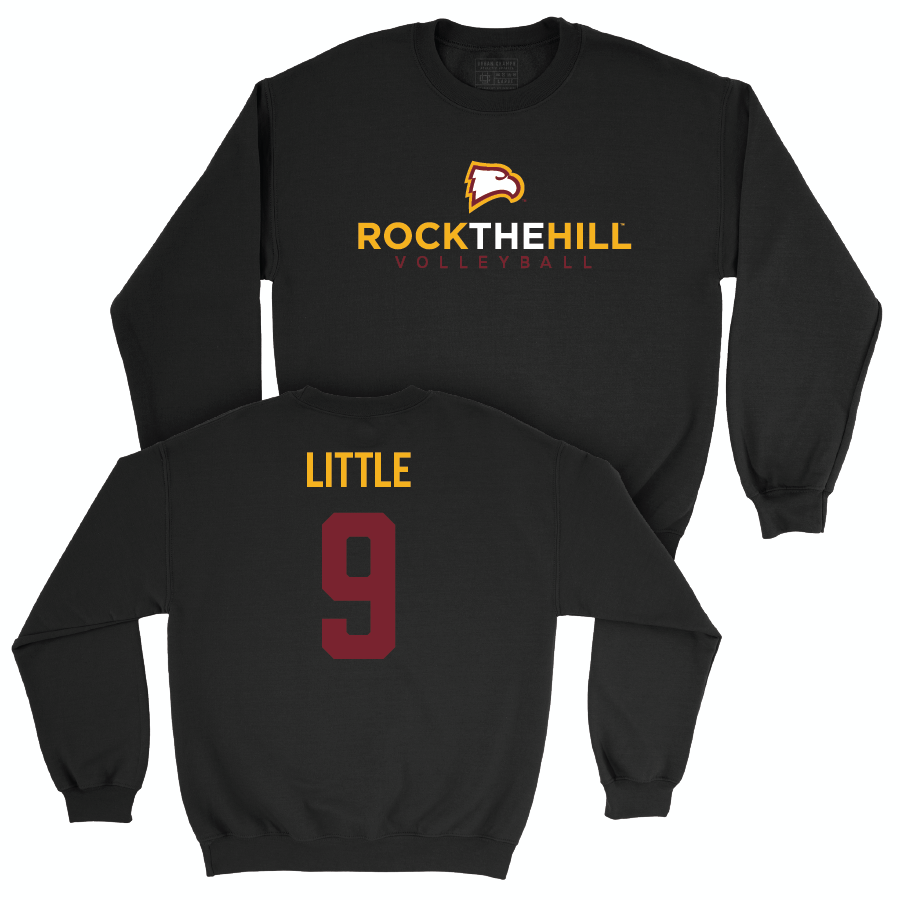 Winthrop Women's Volleyball Black Club Crew - Giselle Little Small