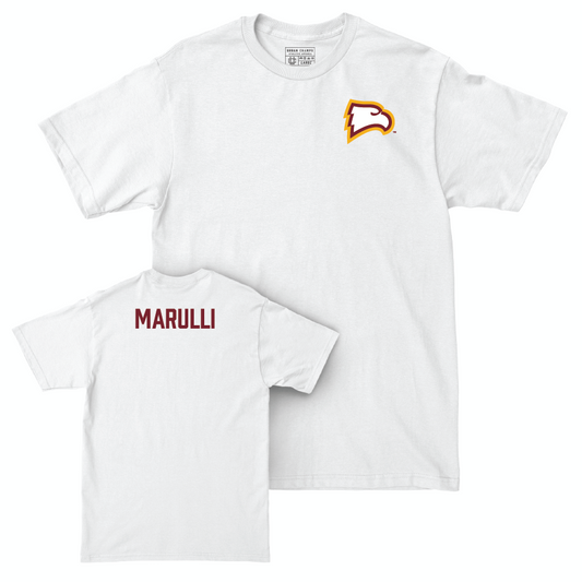 Winthrop Women's Track & Field White Logo Comfort Colors Tee - Issabella Marulli Small