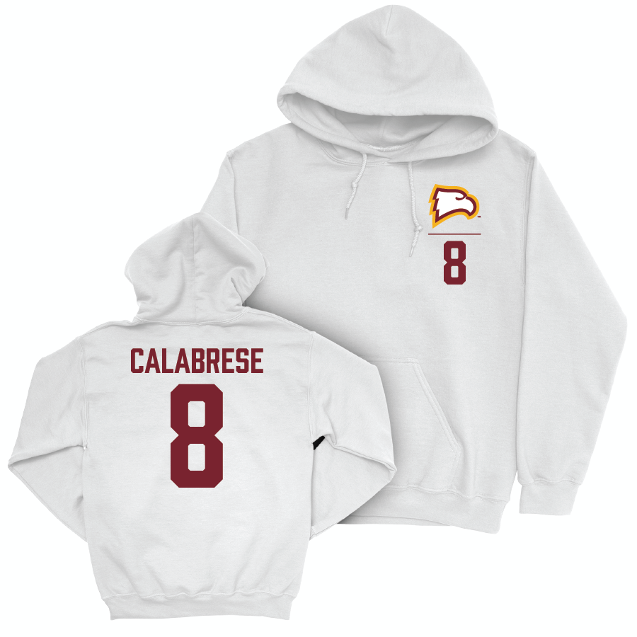 Winthrop Women's Lacrosse White Logo Hoodie - Mollie Calabrese Small