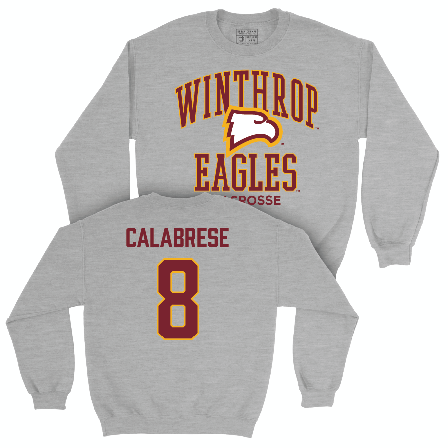 Winthrop Women's Lacrosse Sport Grey Classic Crew - Mollie Calabrese Small