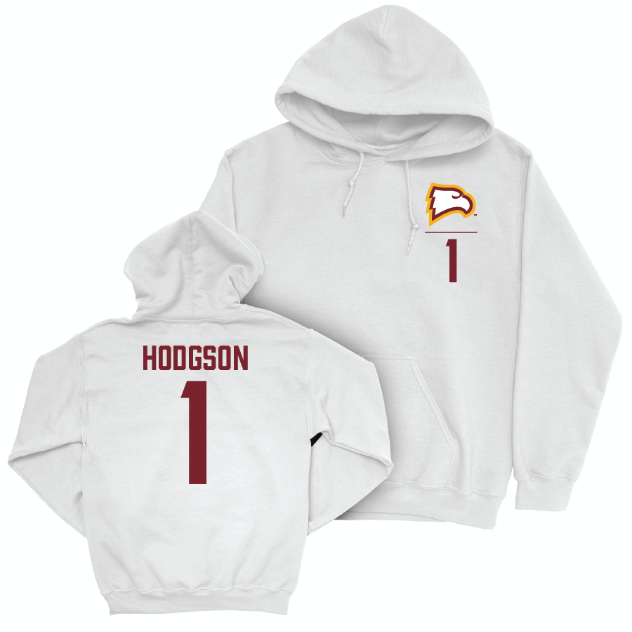 Winthrop Women's Lacrosse White Logo Hoodie - Maddy Hodgson Small