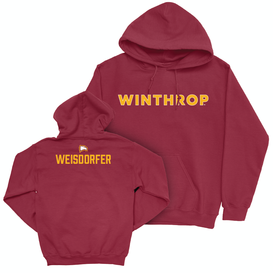 Winthrop Men's Cross Country Maroon Sideline Hoodie - Nolan Weisdorfer Small