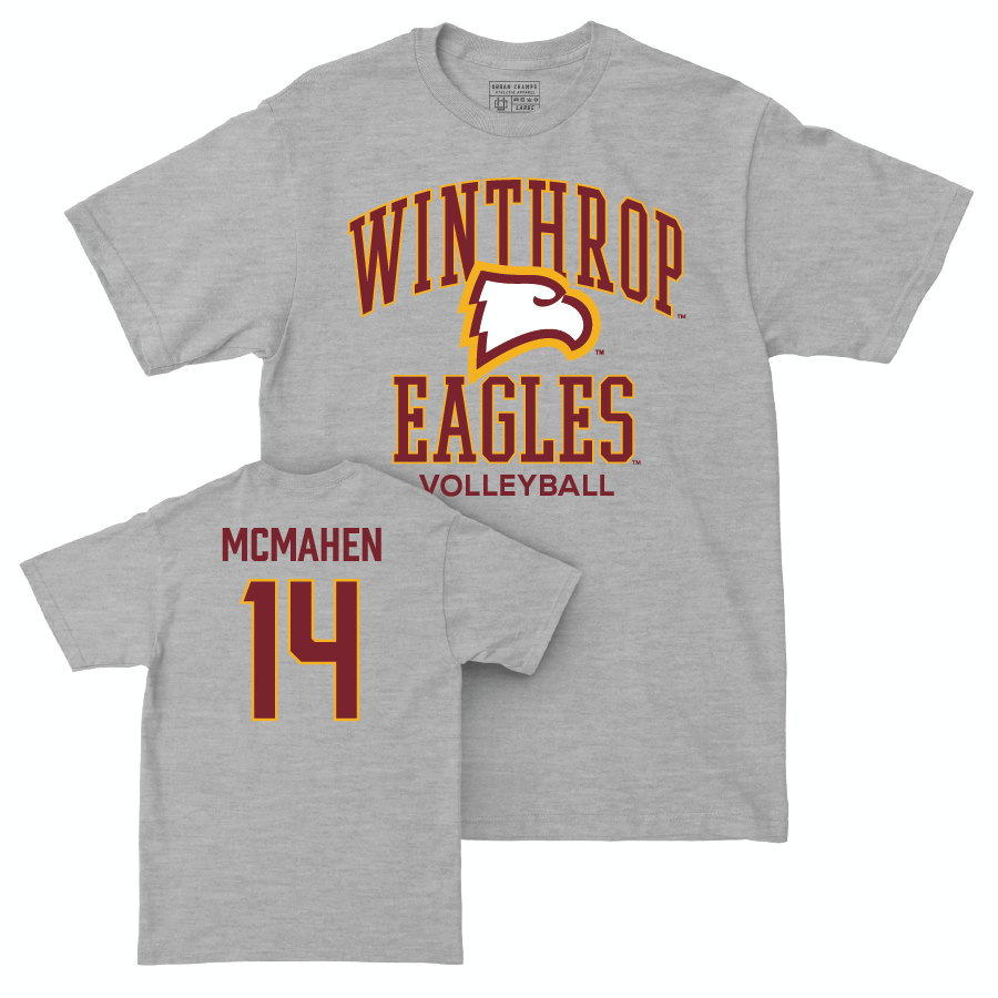 Winthrop Women's Volleyball Sport Grey Classic Tee - Rylie McMahen Small