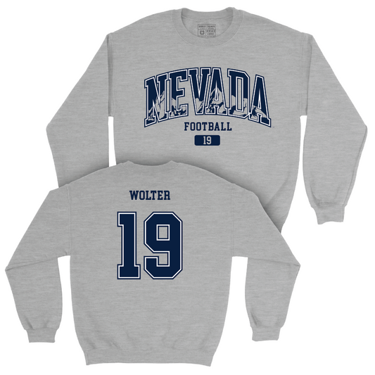 Nevada Football Sport Grey Arch Crew  - Anthony Wolter
