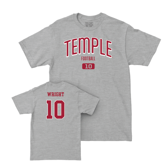 Temple Football Sport Grey Arch Tee  - Dante Wright