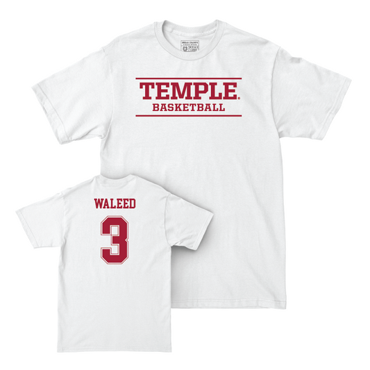 Temple Women's Basketball White Classic Comfort Colors Tee - Makayla Waleed