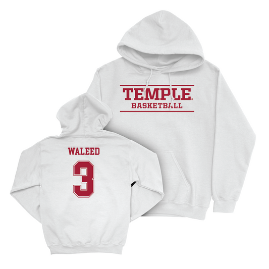 Temple Women's Basketball White Classic Hoodie - Makayla Waleed