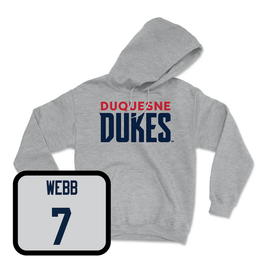 Duquesne Women's Lacrosse Sport Grey Lock Hoodie  - Corinne Webb