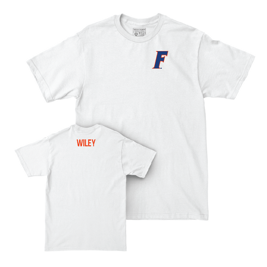 Florida Men's Track & Field White Logo Comfort Colors Tee - Jaden Wiley
