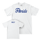 Florida Men's Track & Field White Script Comfort Colors Tee  - Jaden Wiley