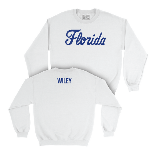 Florida Men's Track & Field White Script Crew  - Jaden Wiley