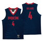 Duquesne Men's Basketball Navy Jersey - Tre Williams | #4