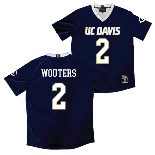 UC Davis Men's Navy Soccer Jersey - Tristan Wouters