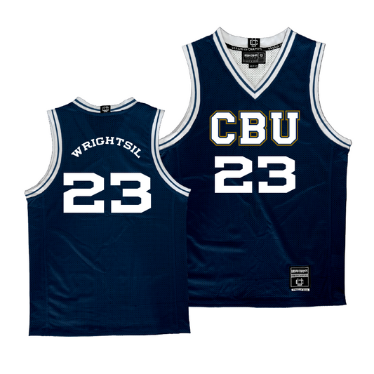 CBU Men's Basketball Navy Jersey - Zach Wrightsil | #23