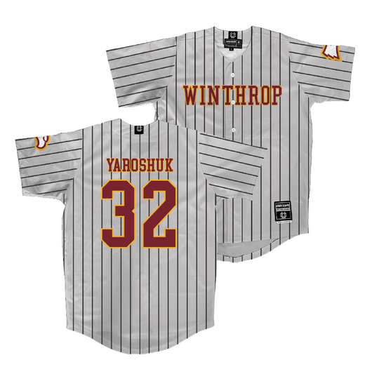 Winthrop Baseball Sport Grey Jersey - Ryan Yaroshuk | #32