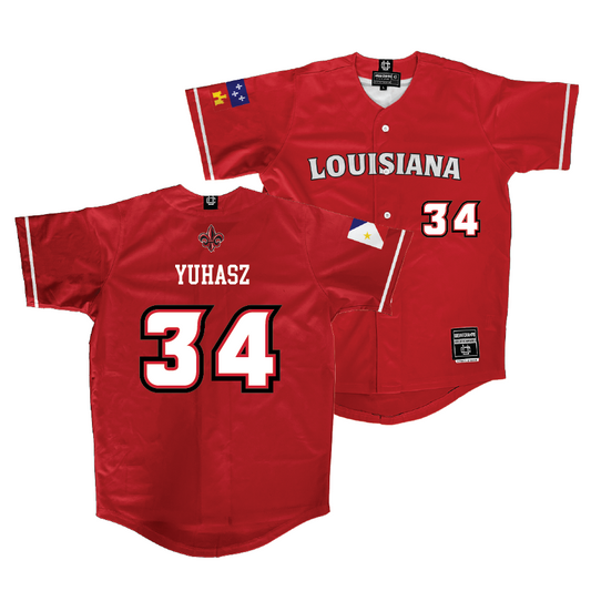 Louisiana Baseball Red Jersey - Luke Yuhasz | #34