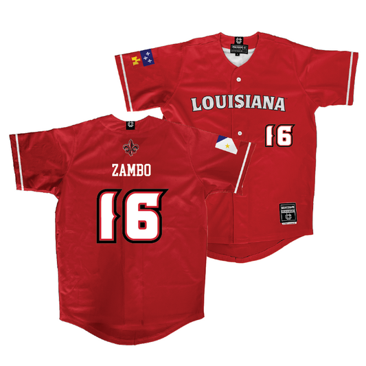 Louisiana Baseball Red Jersey - Mason Zambo | #16