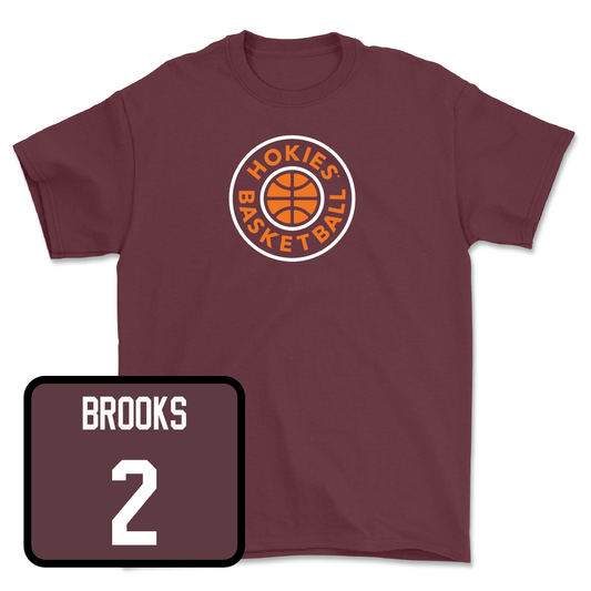 Maroon Women's Basketball Hardwood Tee - Gabby Brooks