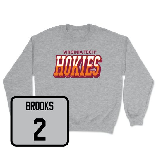 Sport Grey Women's Basketball Hokies Color Block Crew - Gabby Brooks