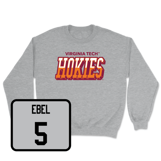 Sport Grey Baseball Hokies Color Block Crew - Gehrig Ebel