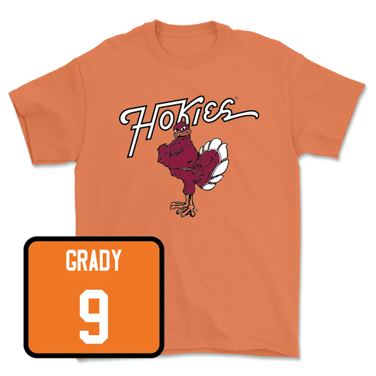 Orange Baseball Hokie Bird Tee - Clay Grady