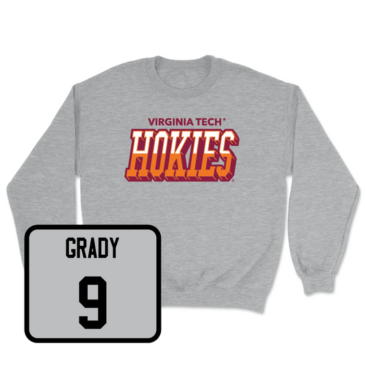 Sport Grey Baseball Hokies Color Block Crew - Clay Grady