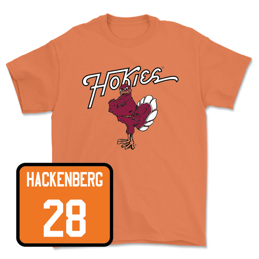 Orange Men's Soccer Hokie Bird Tee - Ethan Hackenberg