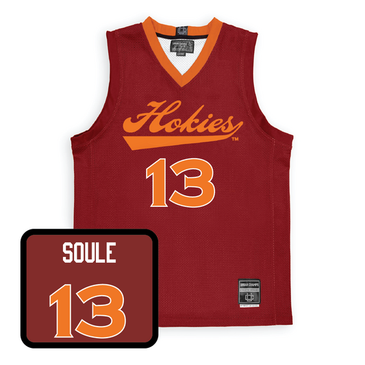 Maroon Women's Basketball Hokies Jersey - Taylor Soule