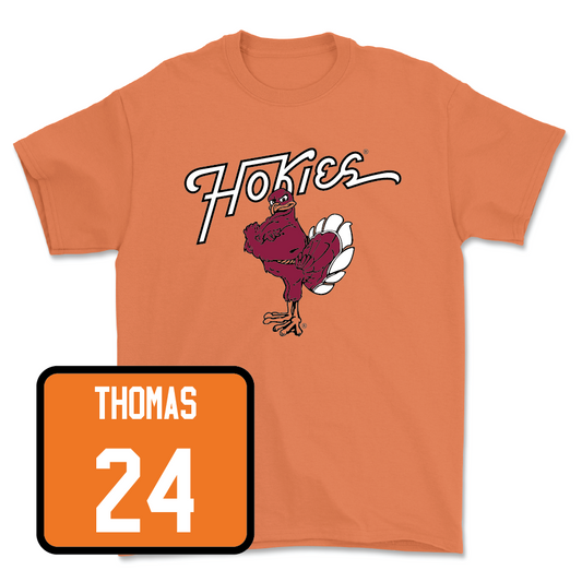 Orange Football Hokie Bird Tee - Malachi Thomas
