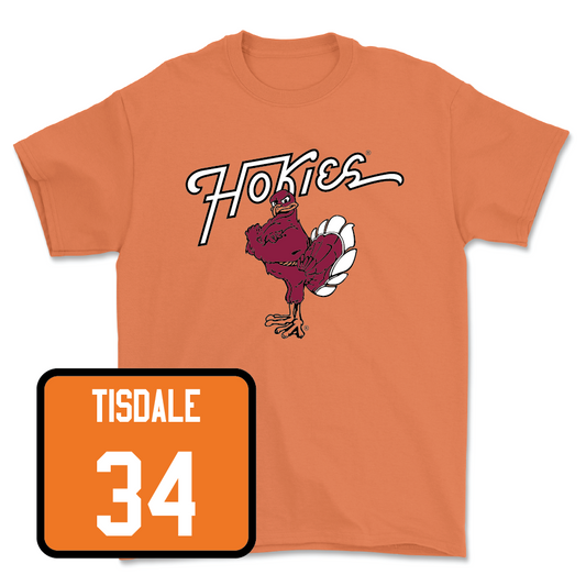 Orange Football Hokie Bird Tee - Alan Tisdale